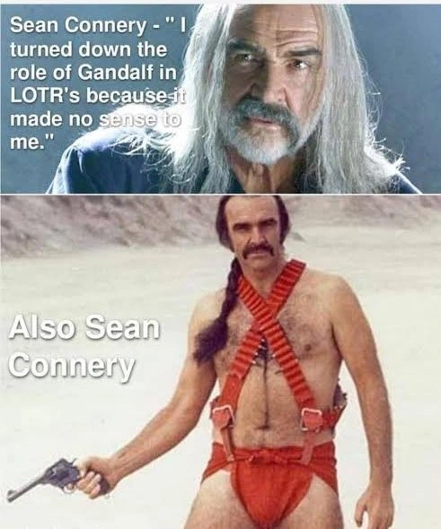 Sir Sean Connery was a selective actor