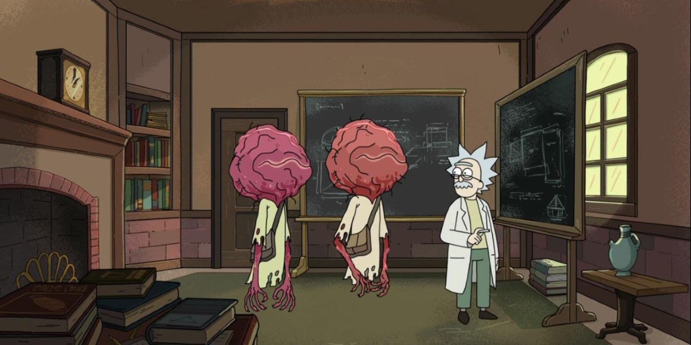 time authority attacks Einstein in Rick & Morty