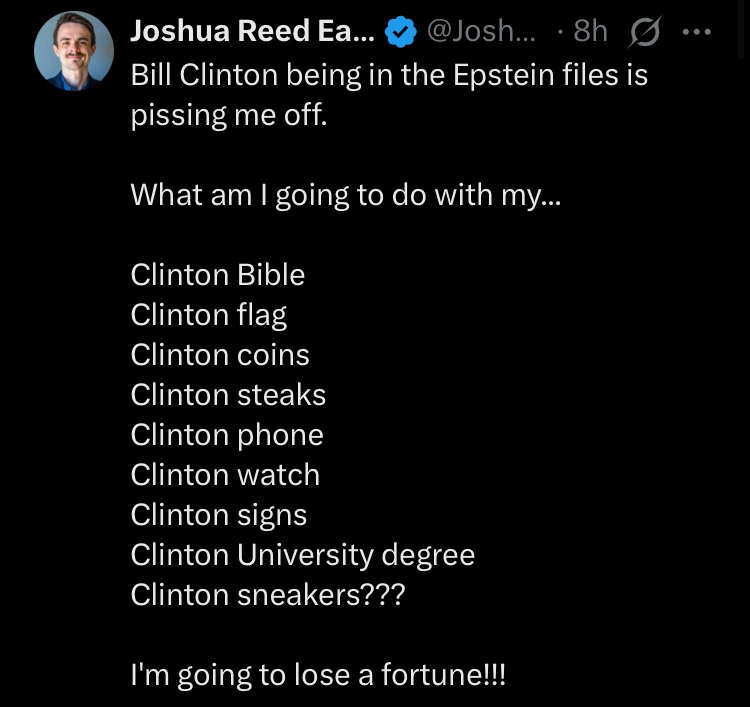 Bill Clinton merchandise