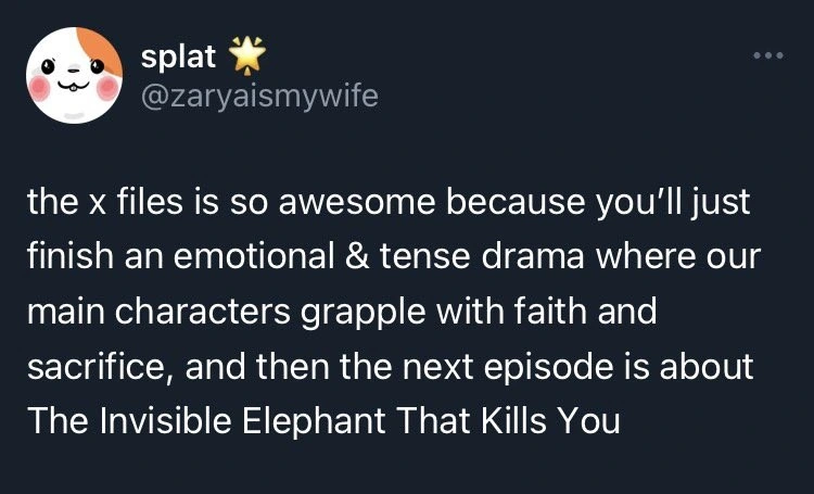 There are two types of X-Files episodes. 