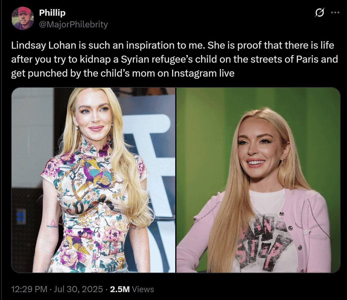 Lindsay Lohan explained why she moved to Dubai