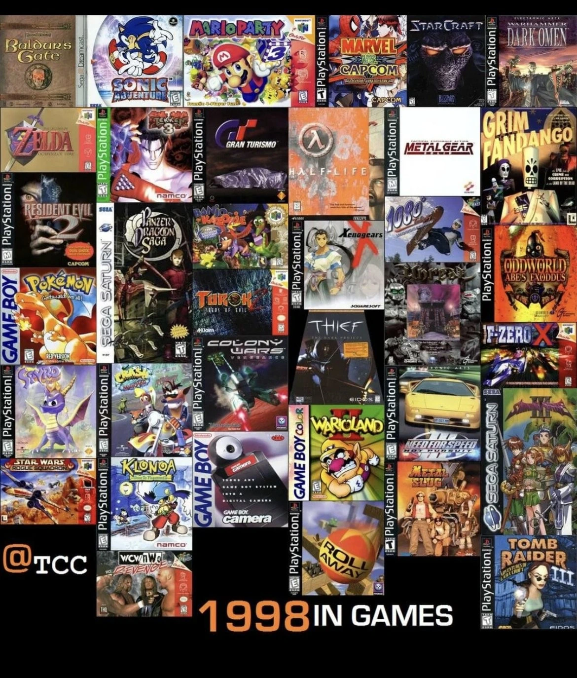 You could throw a dart blindfolded in 1998 and hit a new legendary game every time. 