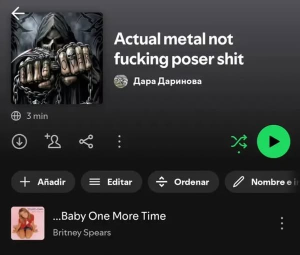 Actual Metal Spotify Playlist