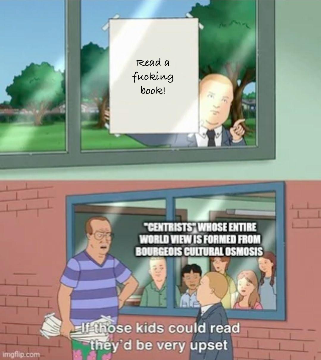If those kids could read...
