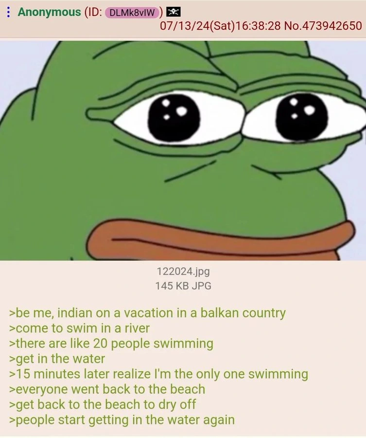 Anon is a tourist