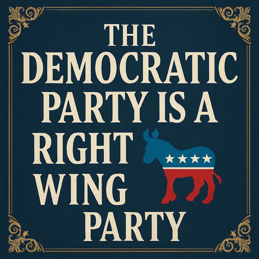 Always remember that the democrats are right wing