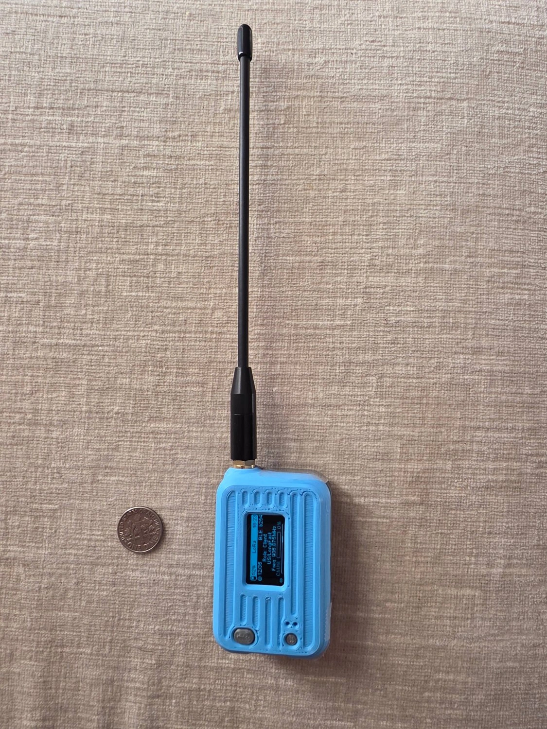 My first Meshtastic radio! And the smallest case I could find. (more photos inside)