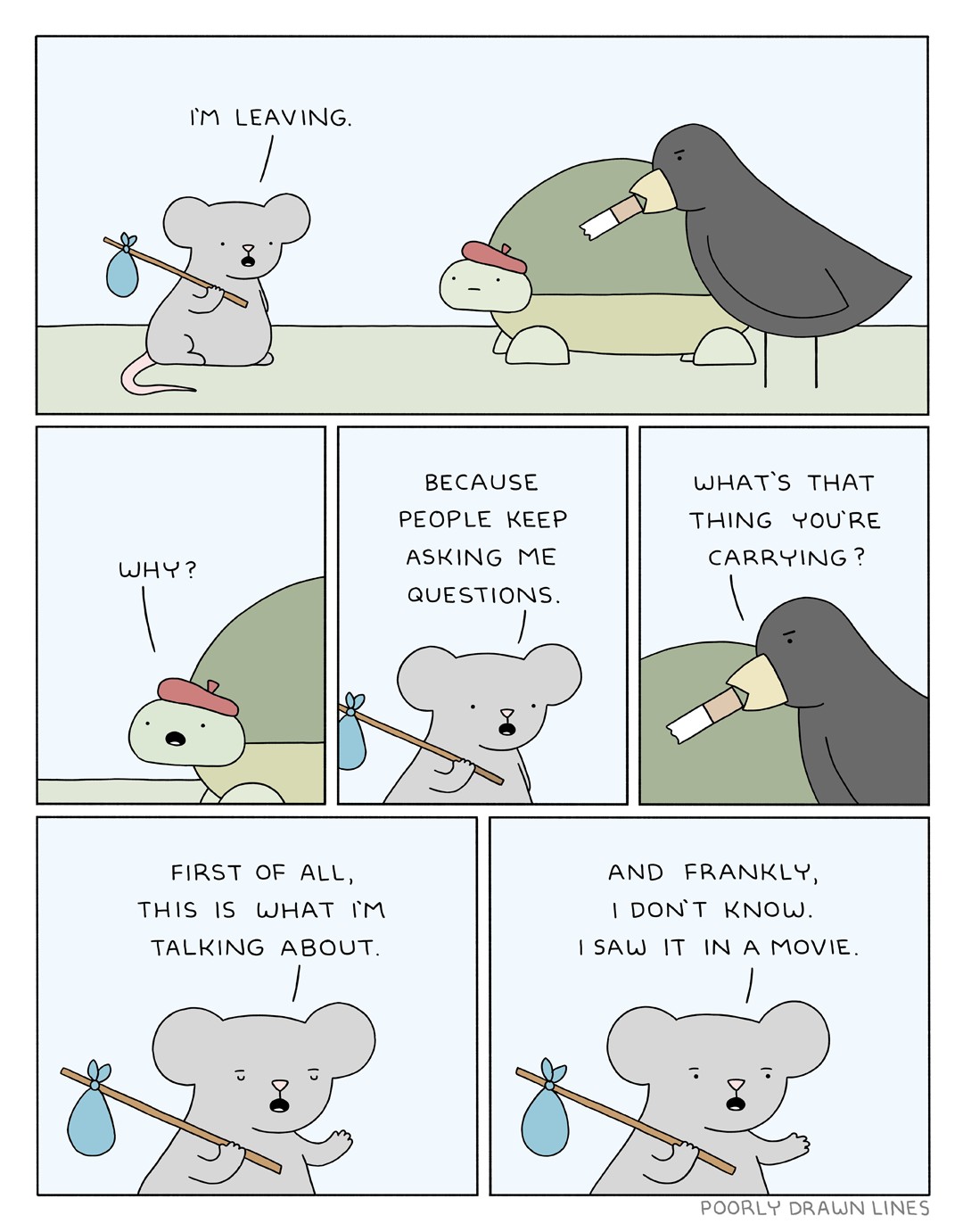 I'm leaving (Poorly Drawn Lines)