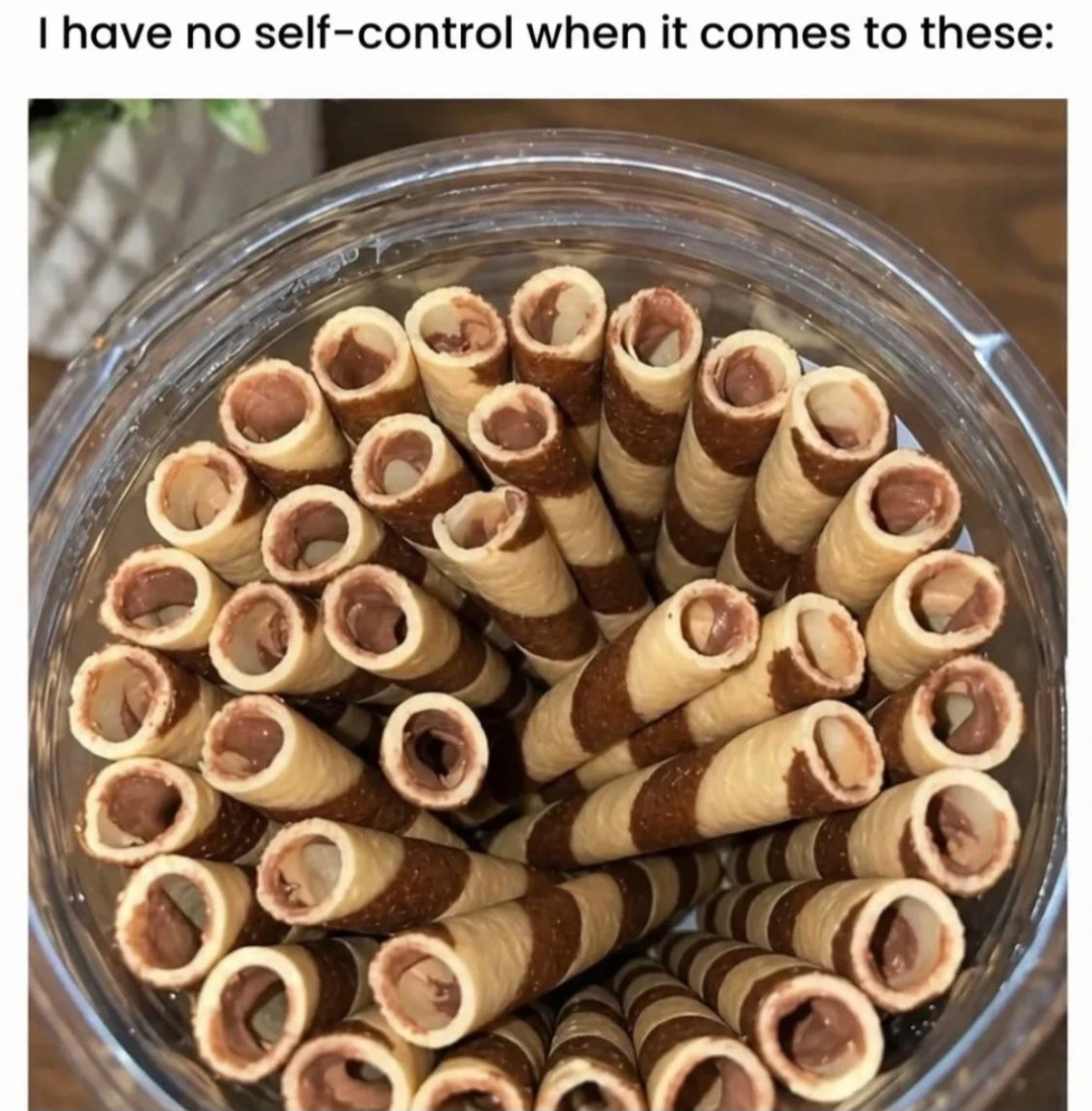 What snack can you not stop with?