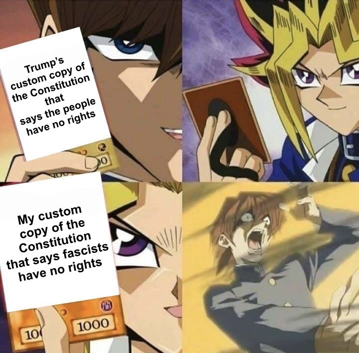 Two can play that game, little man